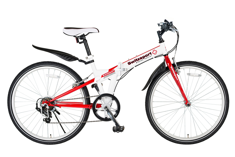 KCD | SwitzsportTech SIERRE Ⅱ WH×RD 26インチ折り畳み自転車